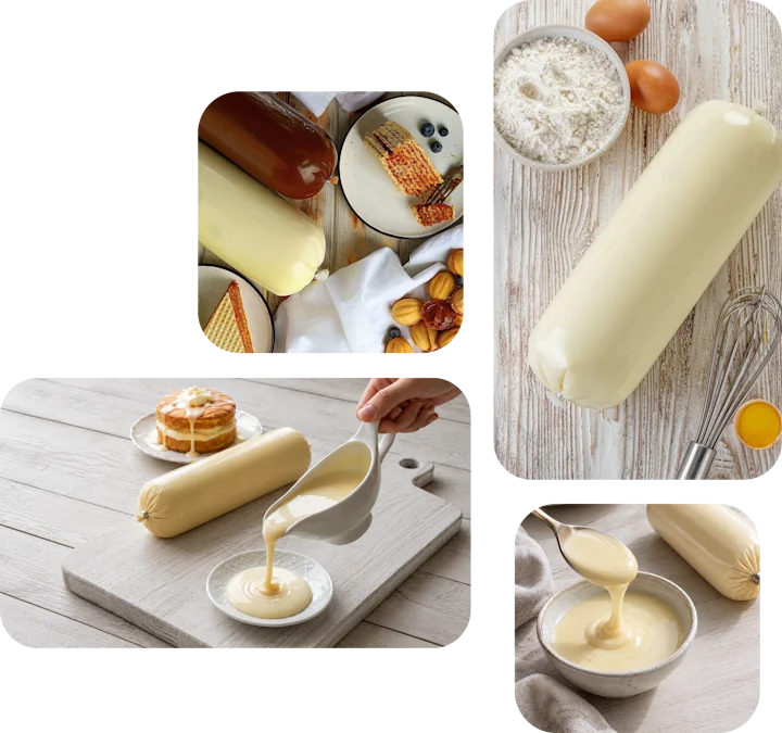 Condensed milk filling for bakeries