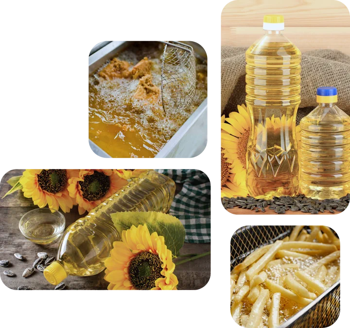 Sunflower oil refined deodorized winterized of P grade DEEP-FRY