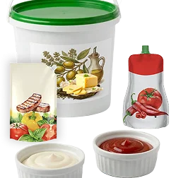 Mayonnaise, sauces, ketchups, mustard